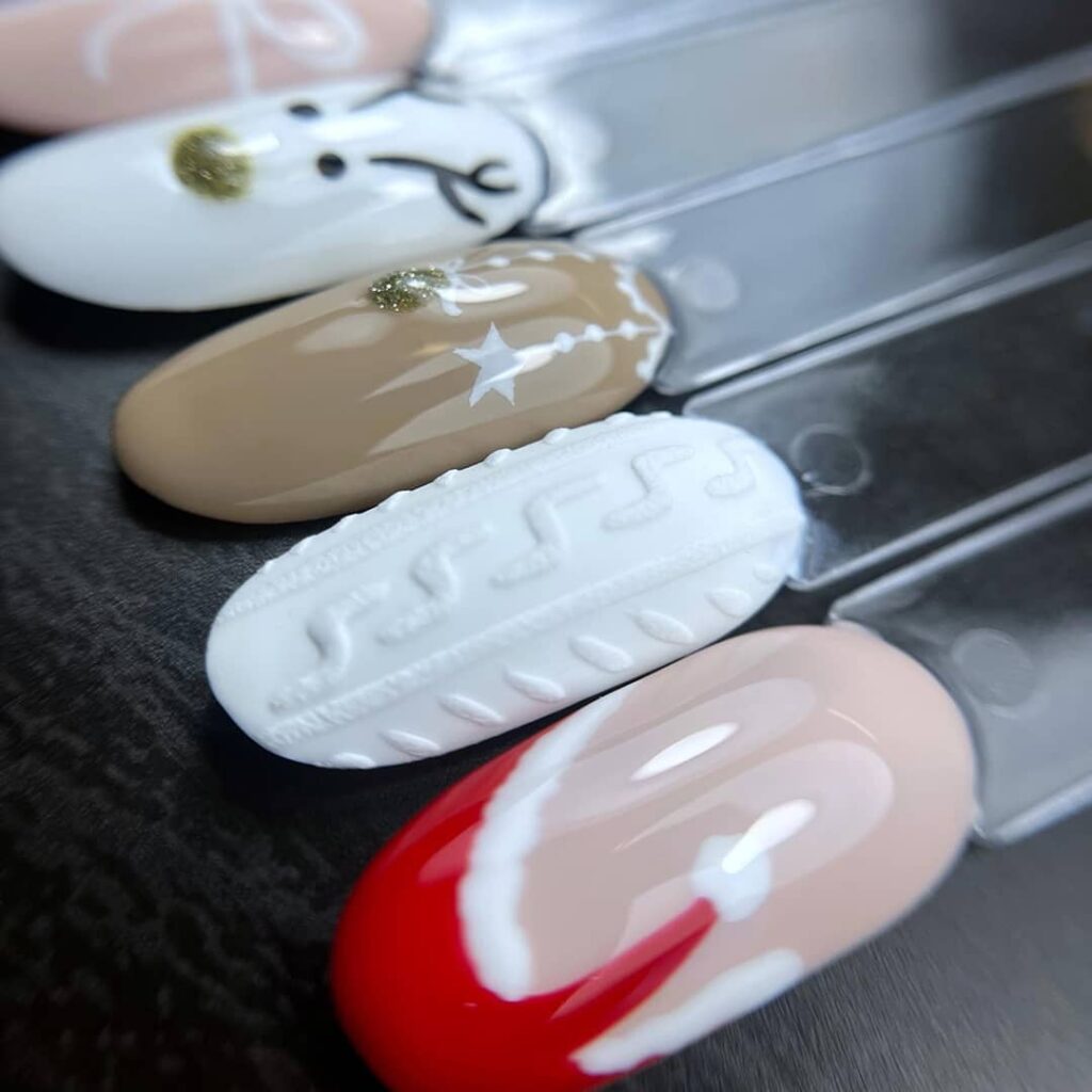 Mise en scène d'échantillon de Nail Art