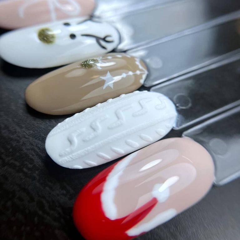 Mise en scène d'échantillon de Nail Art